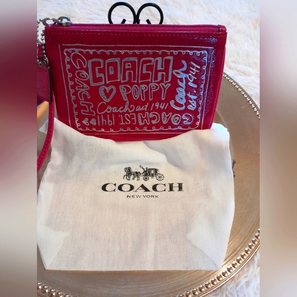 Coach Handbags - Coach poppy wristlet&dustbag